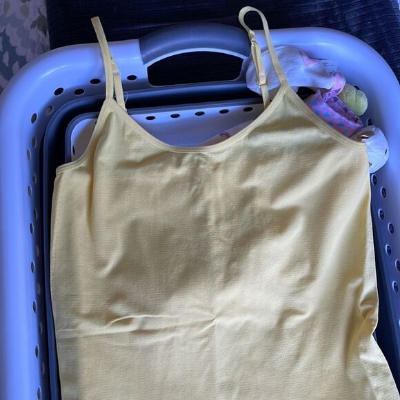 NEW WITH TAG!! Yellow spaghetti strap womens’ camisole (no bralette) - Picture 3 of 5